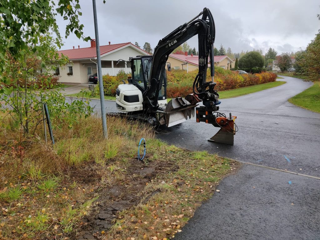 Televerkon rakennusta